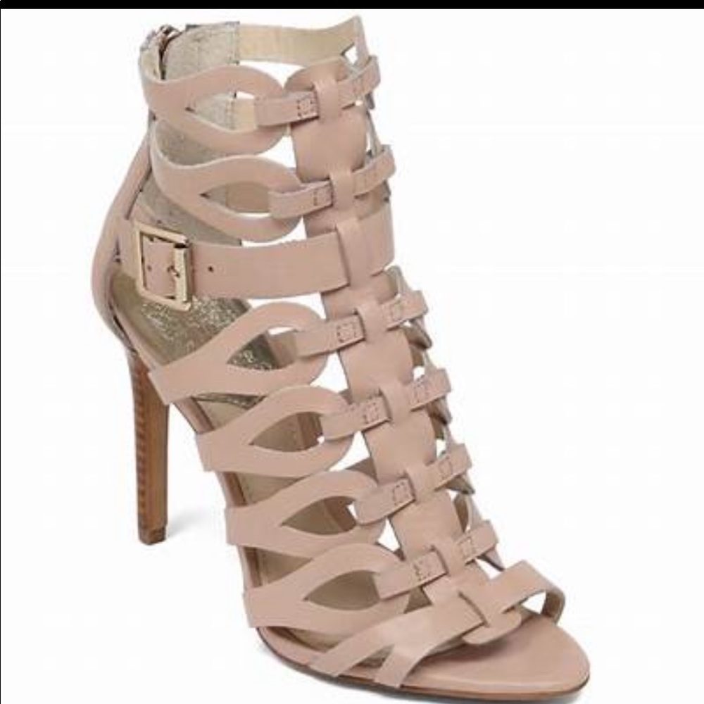 Vince Camuto Cream Strappy Heels